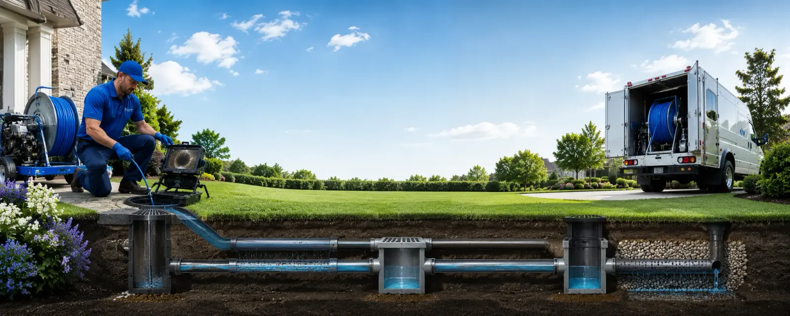 Outdoor drain cleaning information for Linefork, KY